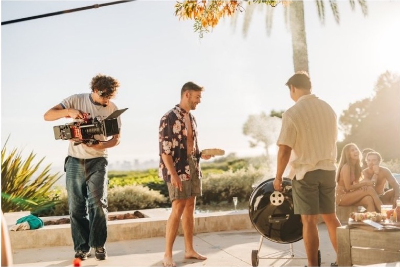 Beverly Hills — TV shoot